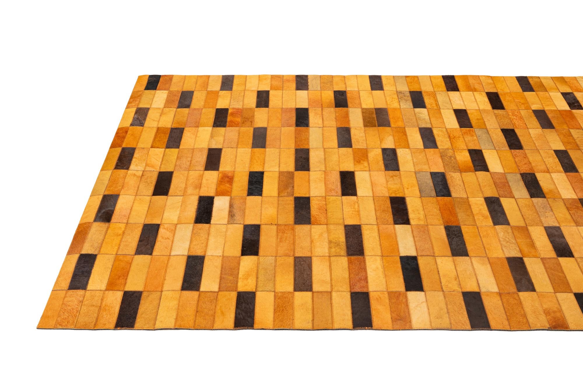 5' 1 x 7' 11 Cowhide - Patchwork Rug