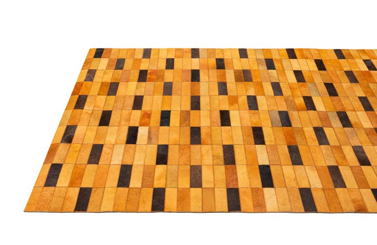 Detail image of 5' 1 x 7' 11 Cowhide - Patchwork Rug