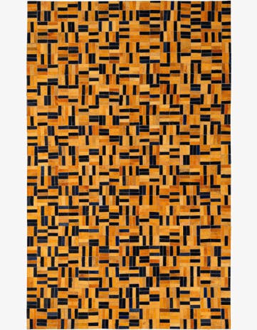 5' 1 x 8' Cowhide - Patchwork Rug