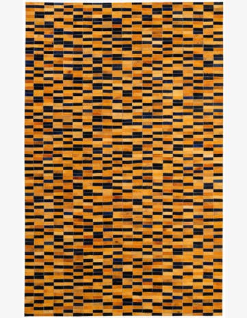 5' 1 x 7' 11 Cowhide - Patchwork Rug