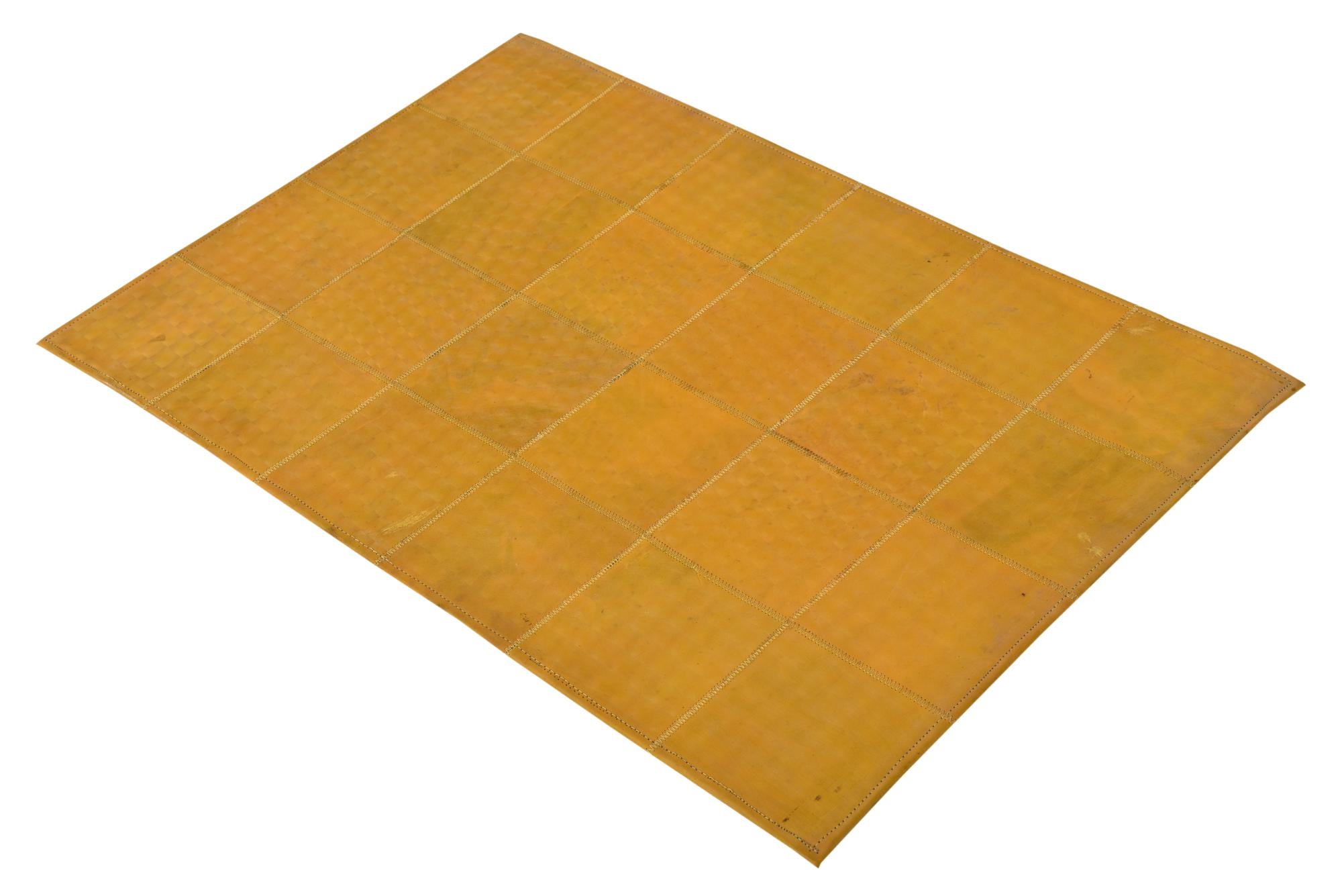 2' 1 x 3' 1 Cowhide Leather Rug