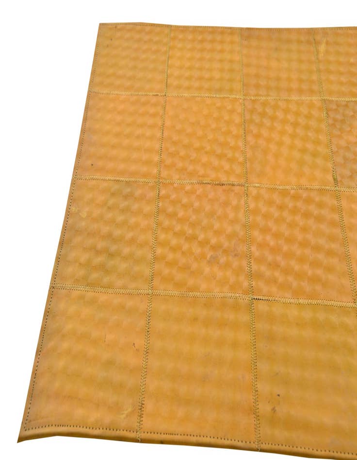 Detail image of 2' 1 x 3' 1 Cowhide Leather Rug