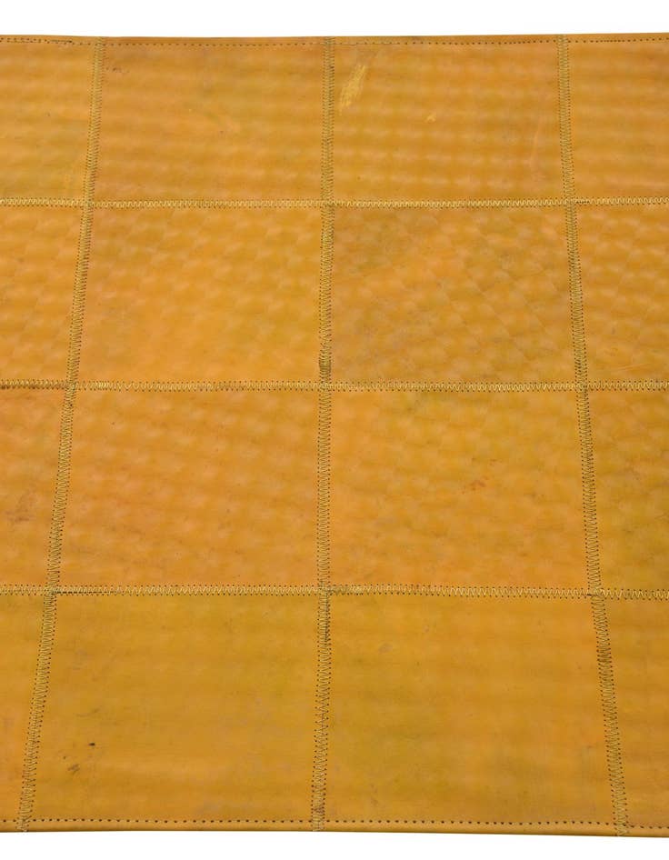 Detail image of 2' 1 x 3' 1 Cowhide Leather Rug