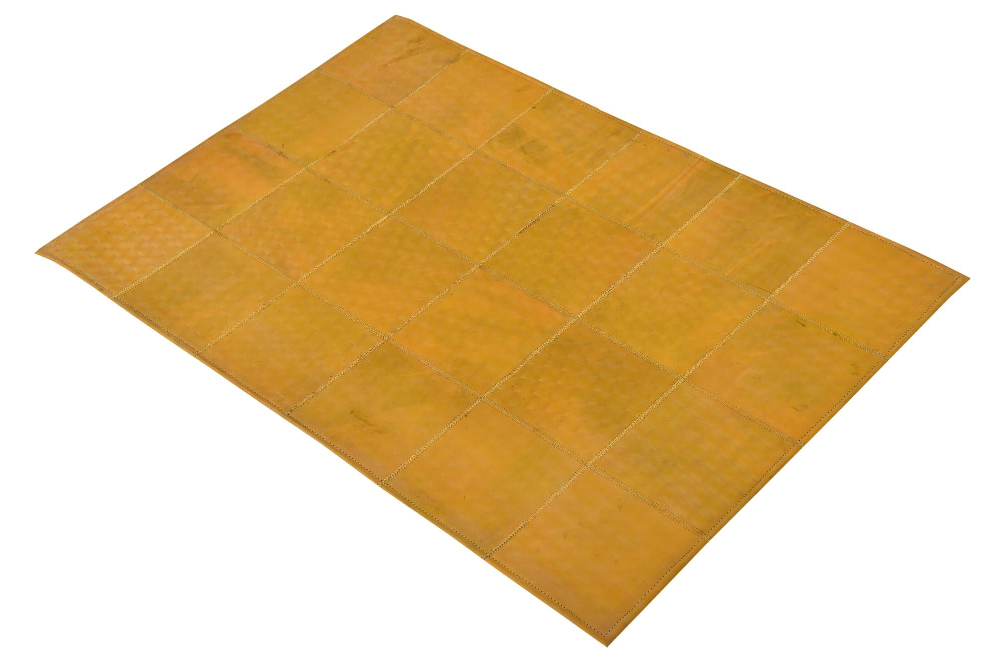 2' x 3' Cowhide Leather Rug