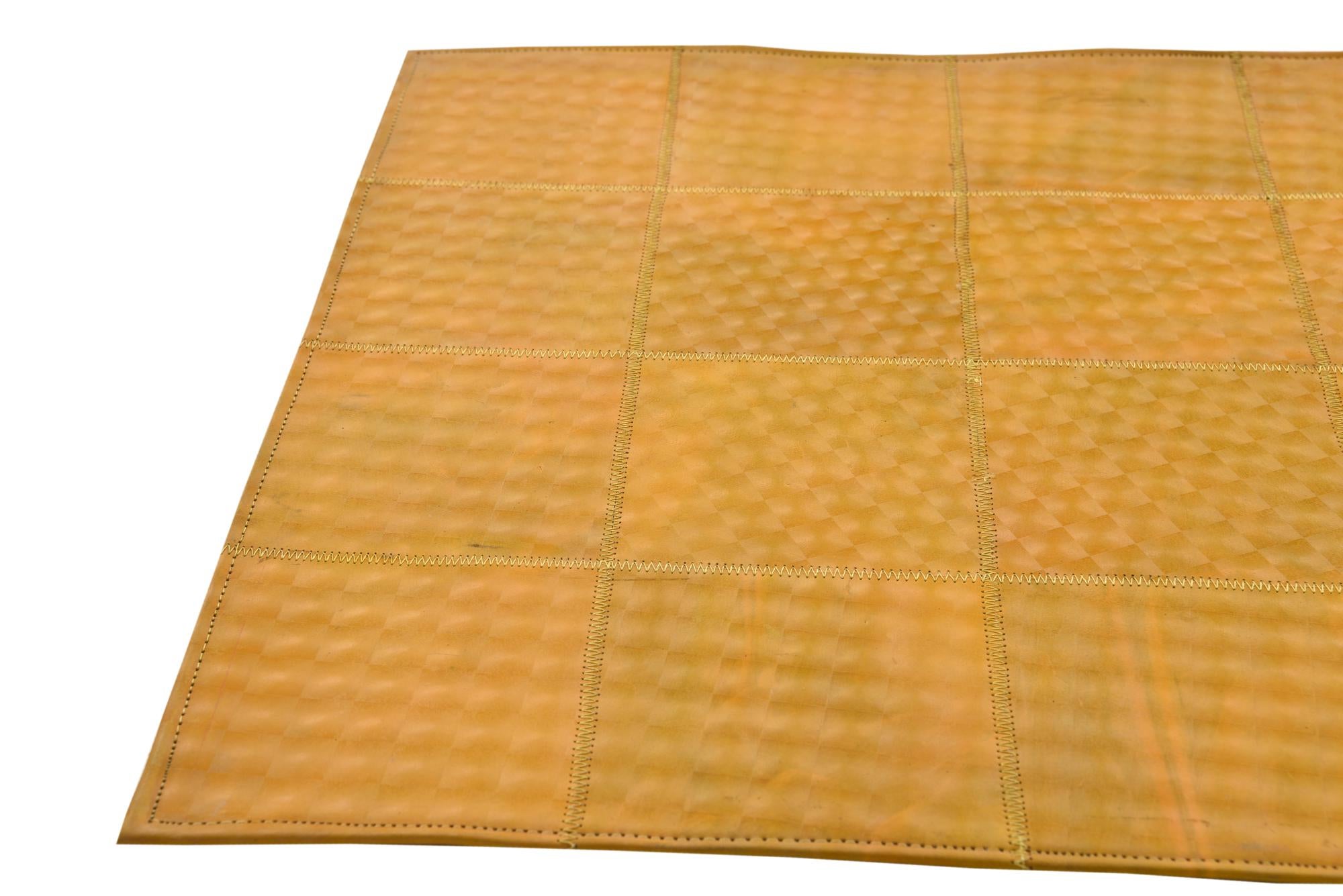 2' x 3' Cowhide Leather Rug