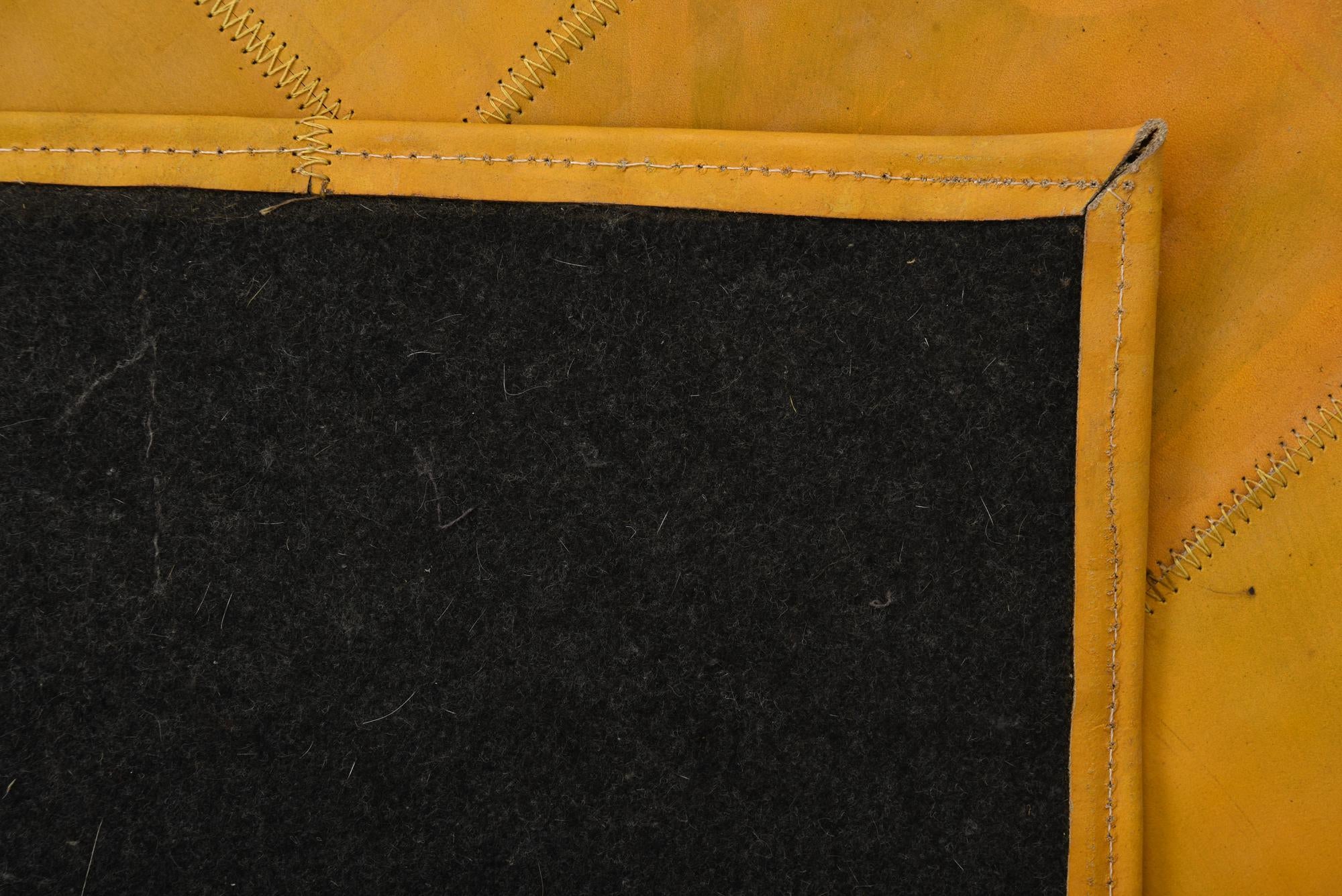 2' x 3' Cowhide Leather Rug
