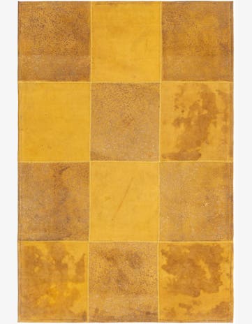 2' 1 x 3' 1 Cowhide Leather Rug