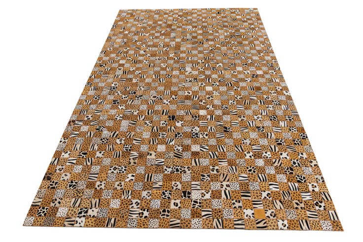 Detail image of 5' x 8' 1 Cowhide Leather Rug