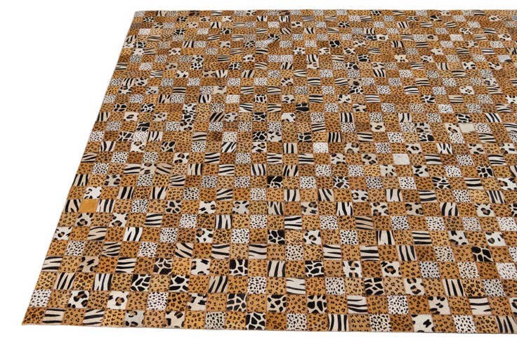 Detail image of 5' x 8' 1 Cowhide Leather Rug