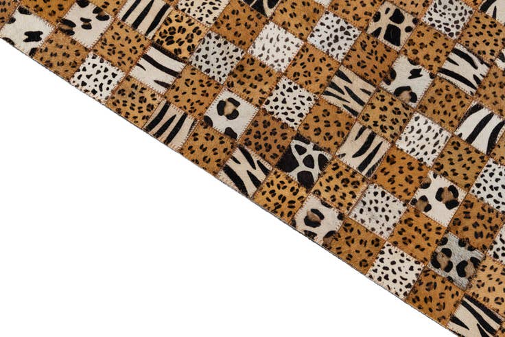 Detail image of 5' x 8' 1 Cowhide Leather Rug