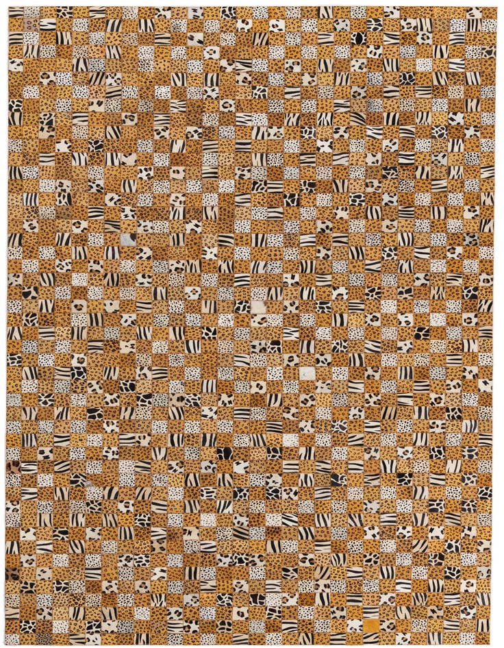 Detail image of 5' x 8' 1 Cowhide Leather Rug