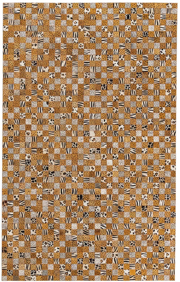 Detail image of 5' x 8' 1 Cowhide Leather Rug