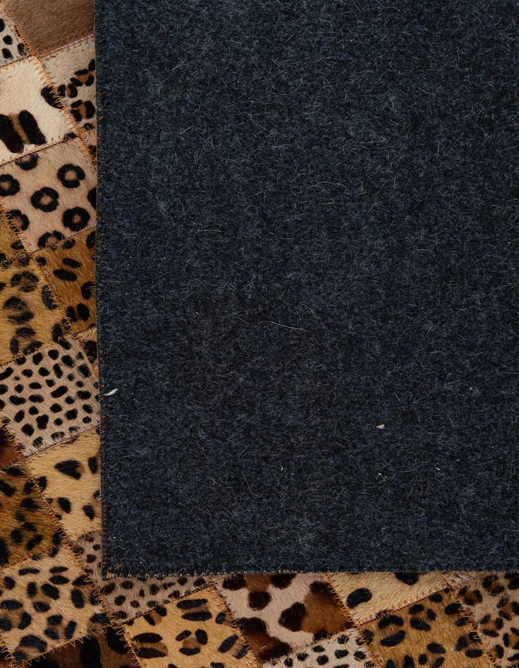 Detail image of 5' 1 x 8' 1 Cowhide Leather Rug