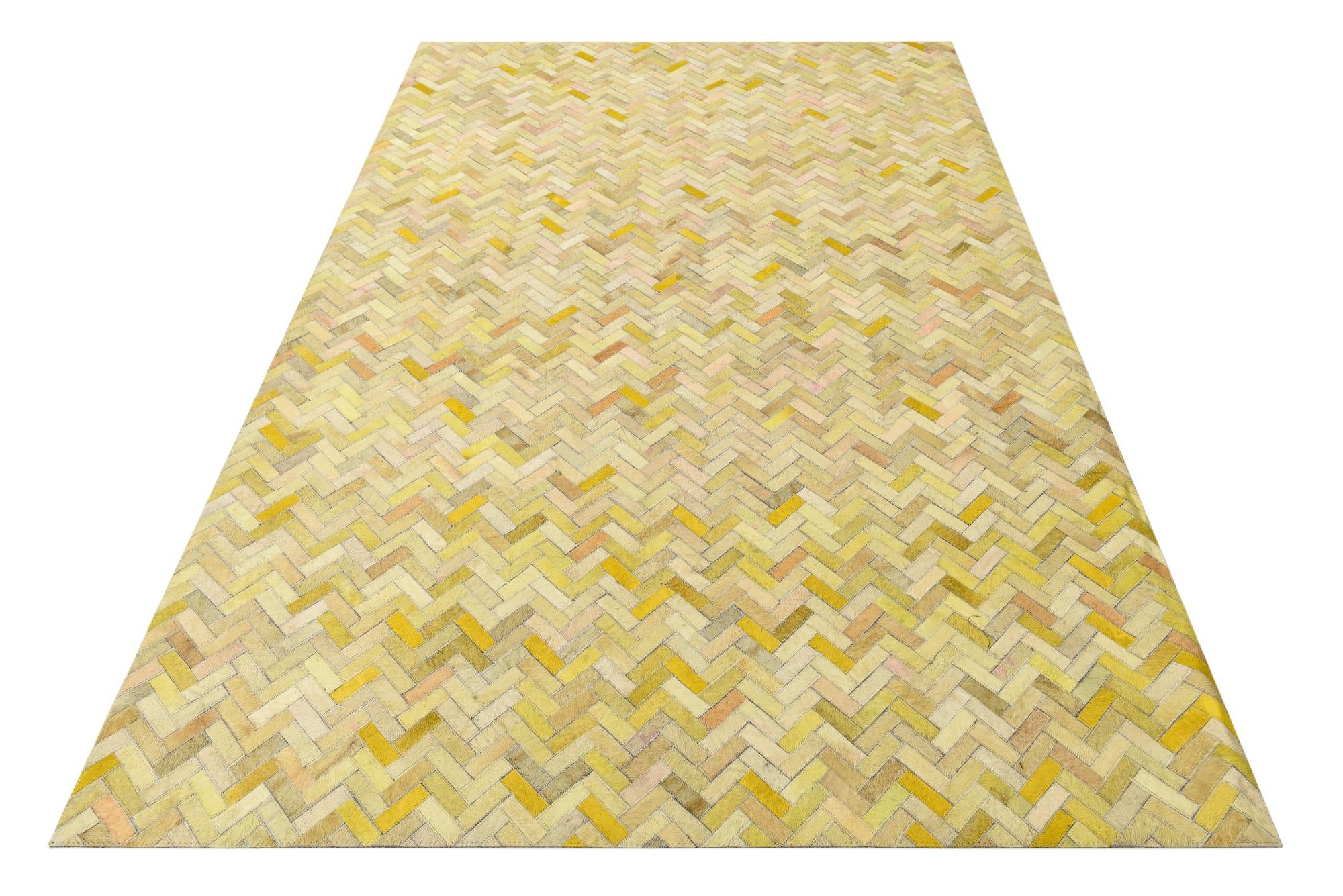 5' 2 x 7' 10 Cowhide Rug