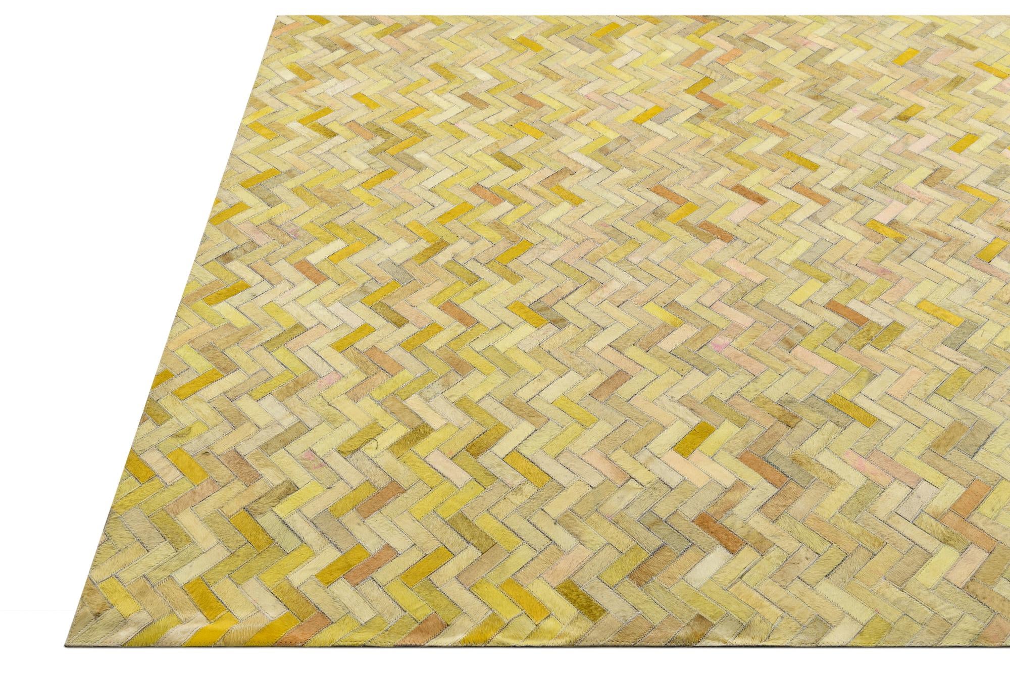 5' 2 x 7' 10 Cowhide Rug