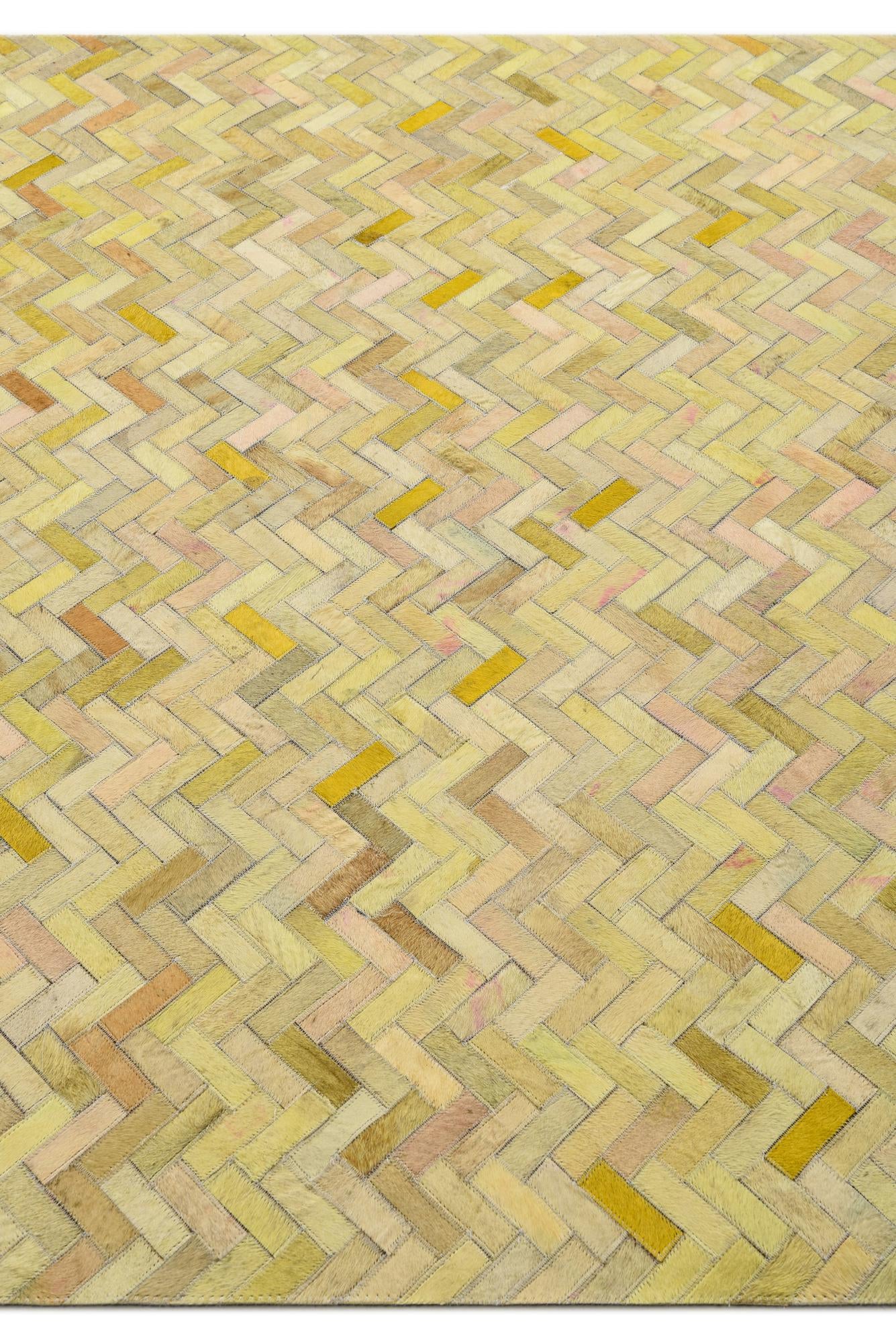 5' 2 x 7' 10 Cowhide Rug
