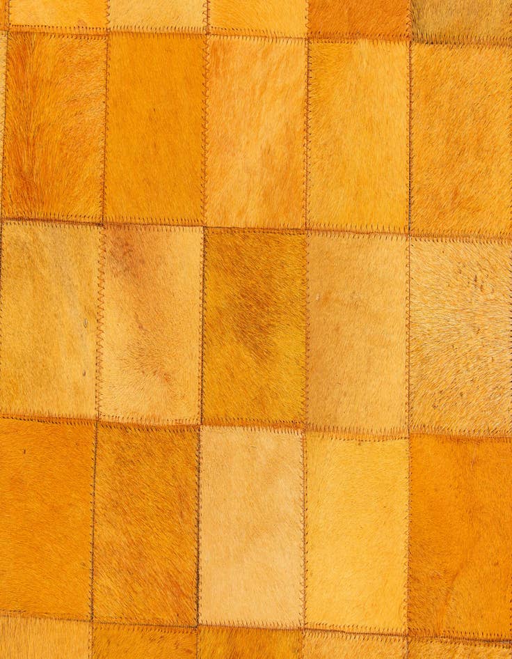 Detail image of 5' 1 x 7' 11 Cowhide Stocks Rug