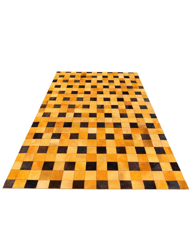 Detail image of 5' 1 x 7' 11 Cowhide Stocks Rug