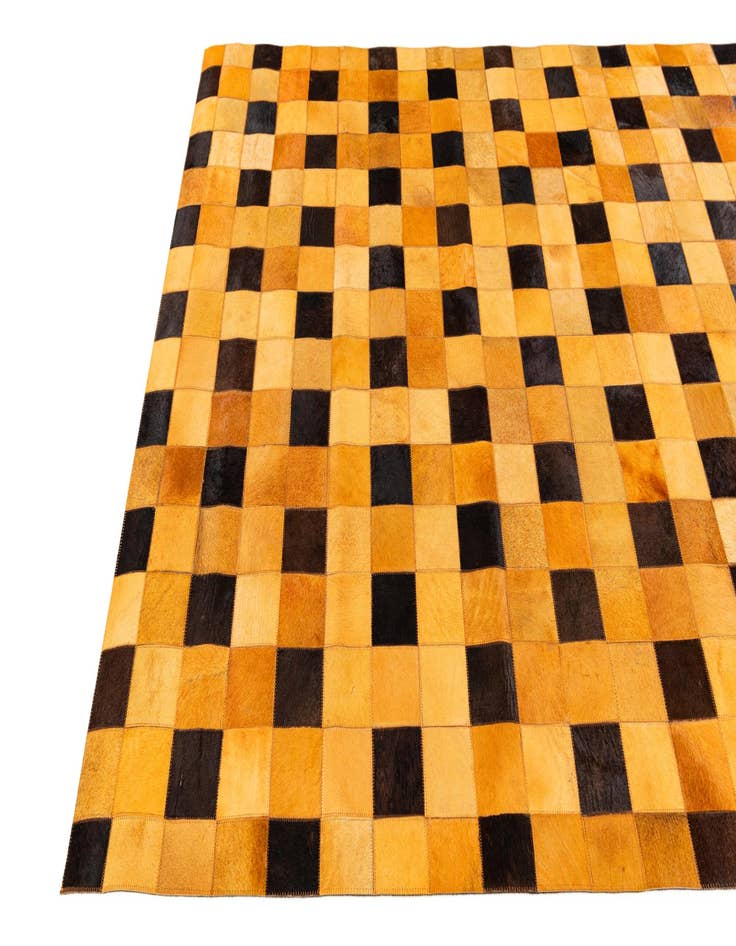 Detail image of 5' 1 x 7' 11 Cowhide Stocks Rug