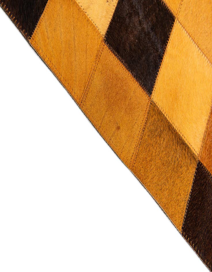 Detail image of 5' 1 x 7' 11 Cowhide Stocks Rug