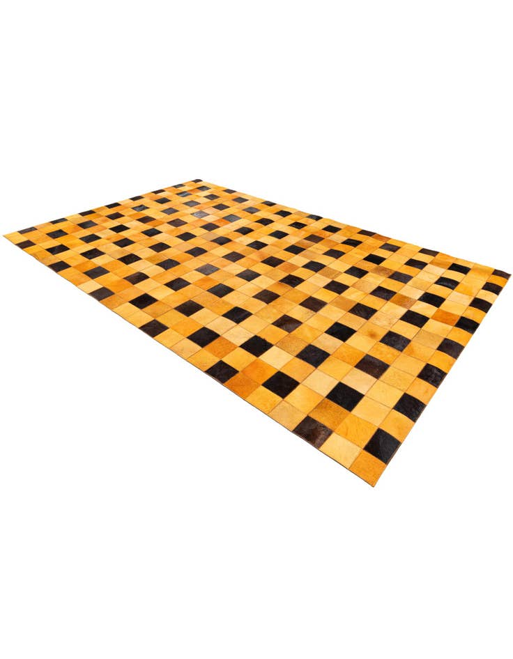 Detail image of 5' 1 x 8' Cowhide Stocks Rug