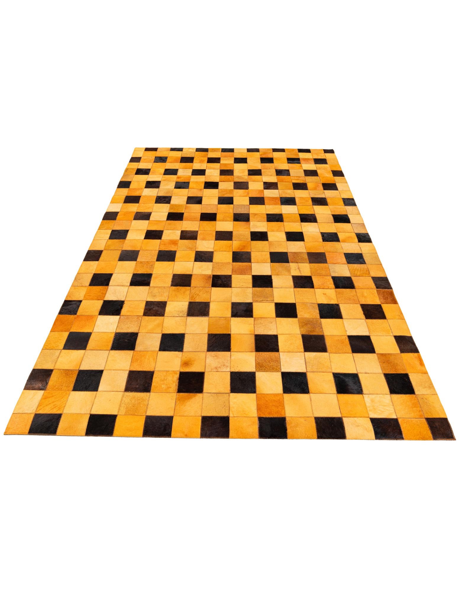 5' 1 x 8' Cowhide Stocks Rug