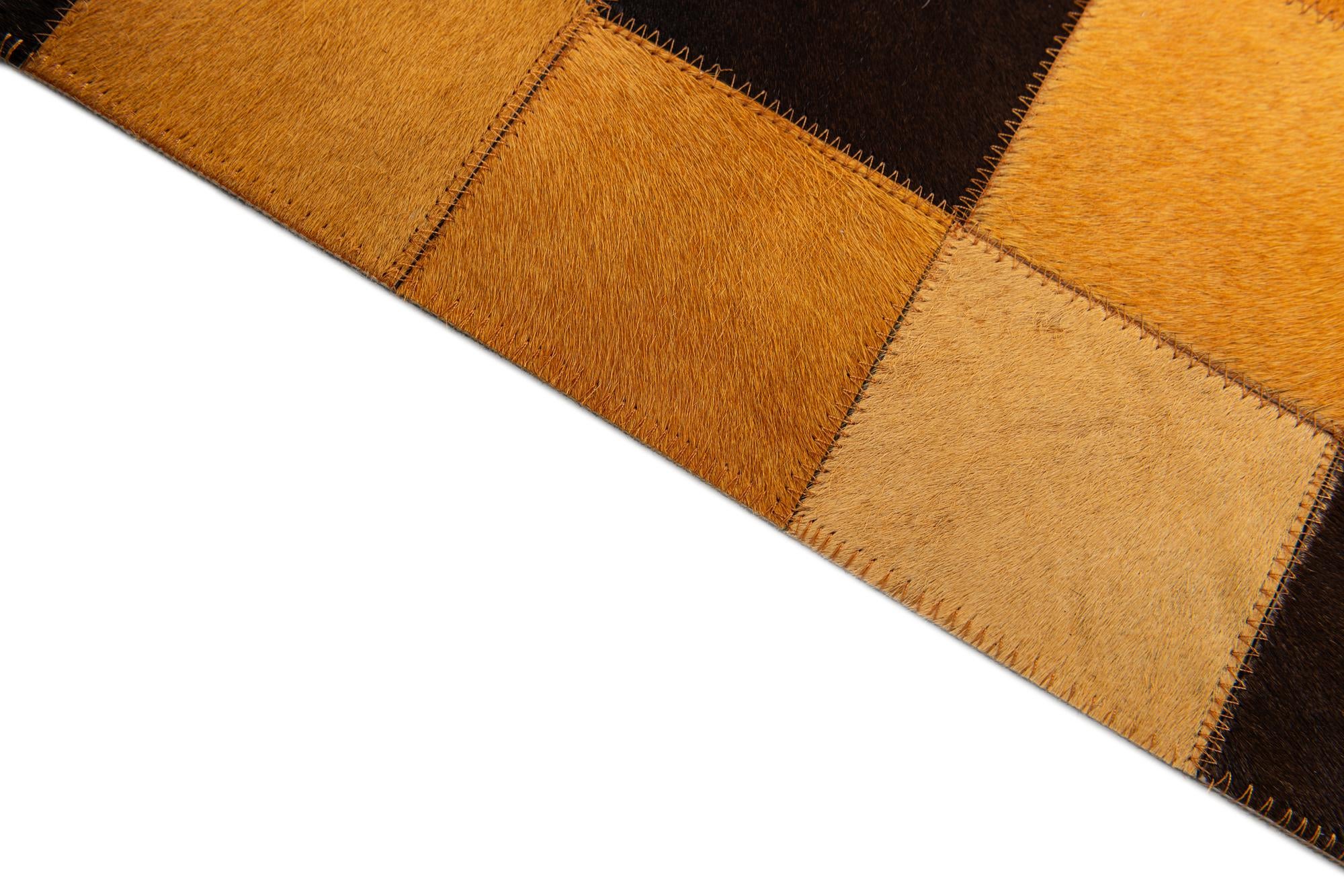5' 1 x 8' Cowhide Stocks Rug