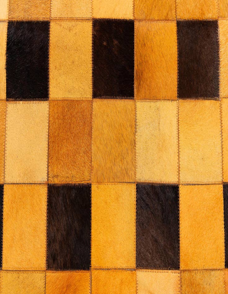 Detail image of 5' 1 x 8' Cowhide Stocks Rug