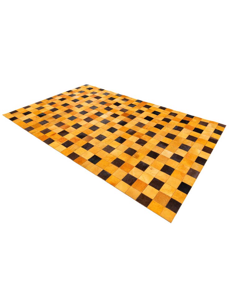 Detail image of 5' 1 x 8' Cowhide Stocks Rug