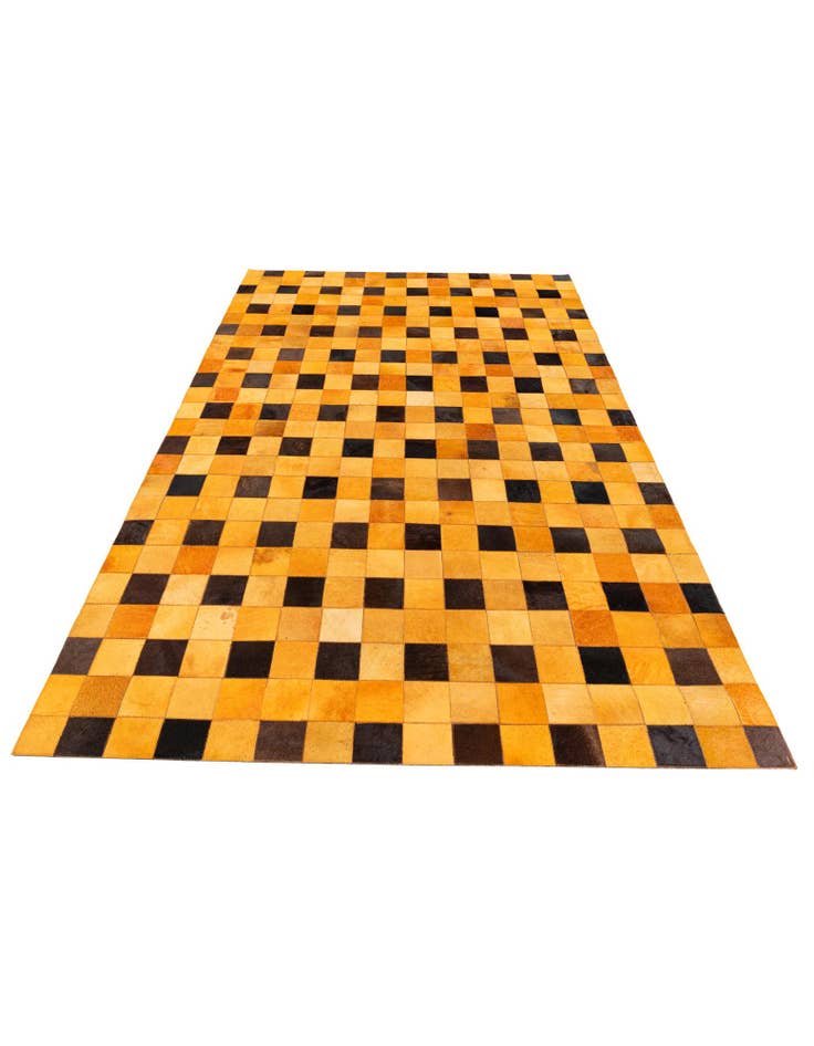 Detail image of 5' 1 x 8' Cowhide Stocks Rug