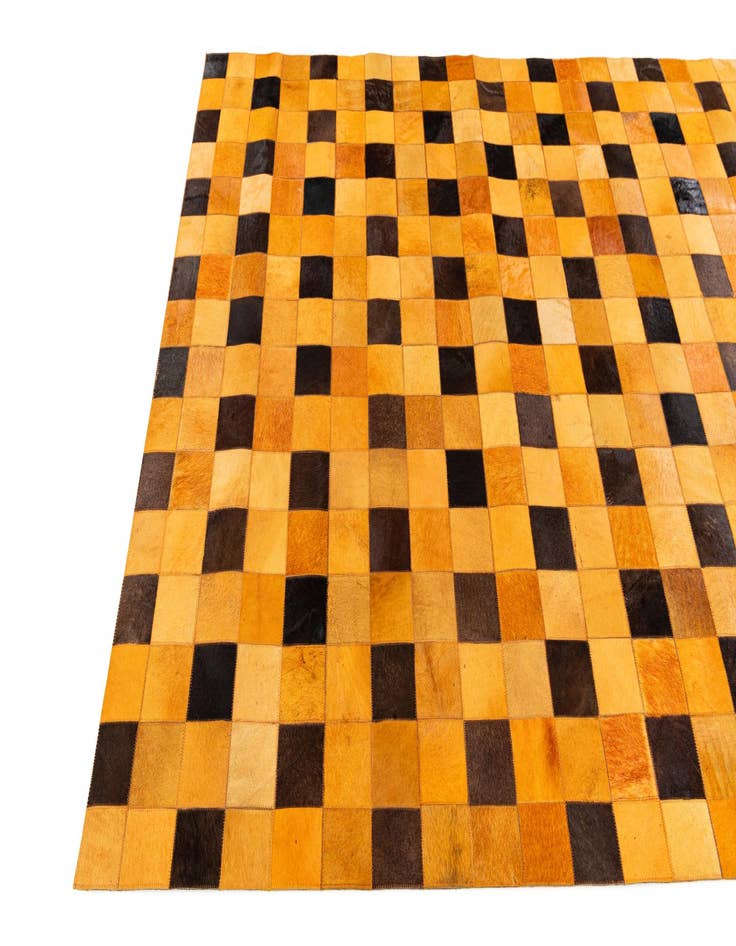 Detail image of 5' 1 x 8' Cowhide Stocks Rug