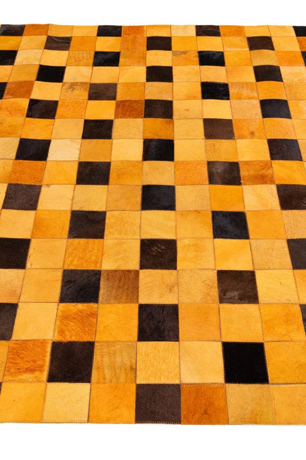 Detail image of 5' 1 x 8' Cowhide Stocks Rug