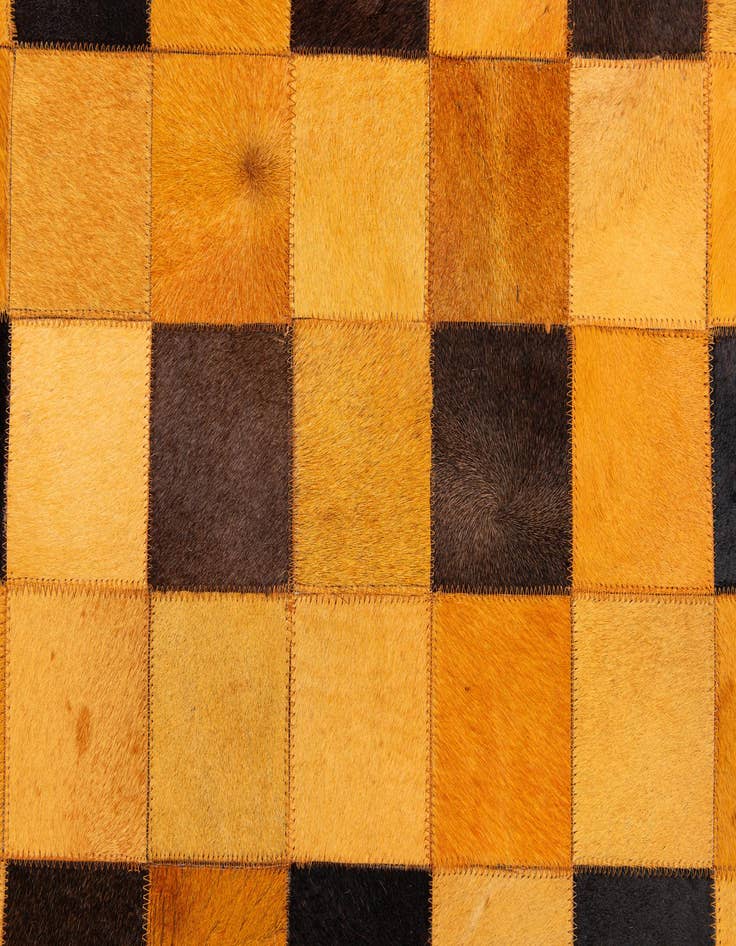 Detail image of 5' 1 x 8' Cowhide Stocks Rug