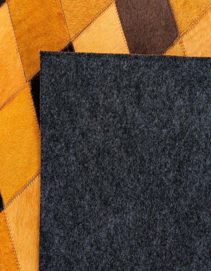 Detail image of 5' 1 x 8' Cowhide Stocks Rug
