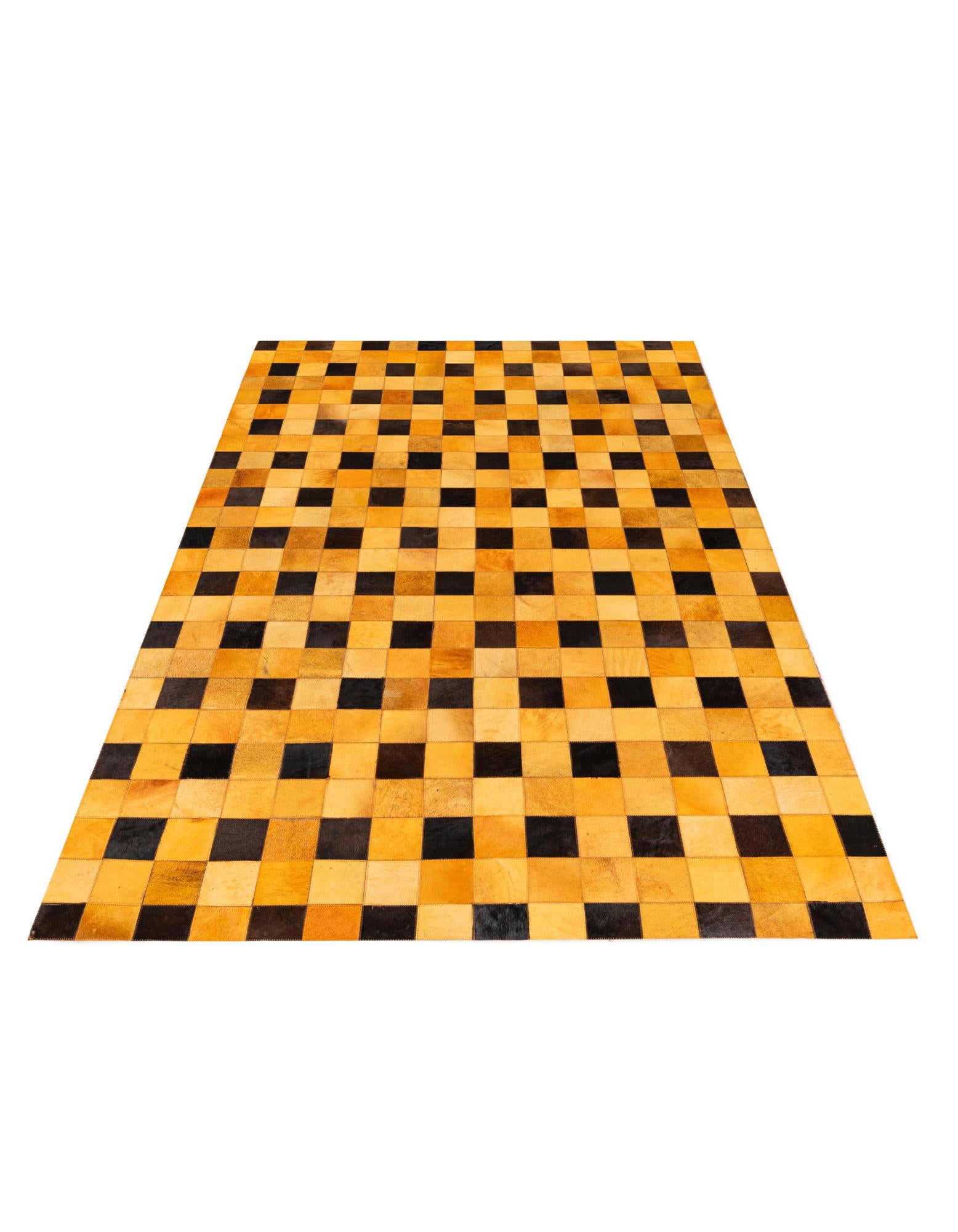 5' 1 x 8' Cowhide Stocks Rug