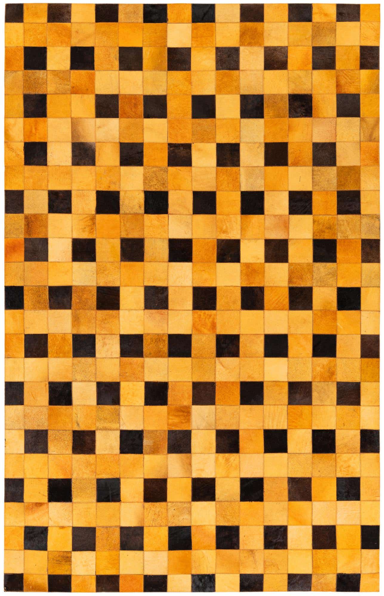 5' 1 x 8' Cowhide Stocks Rug