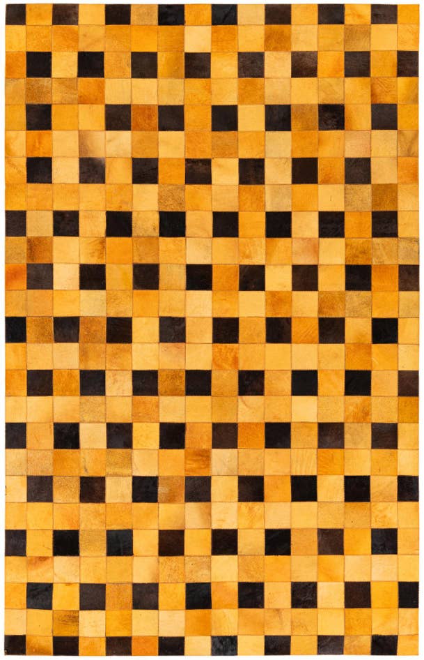 Detail image of 5' 1 x 8' Cowhide Stocks Rug