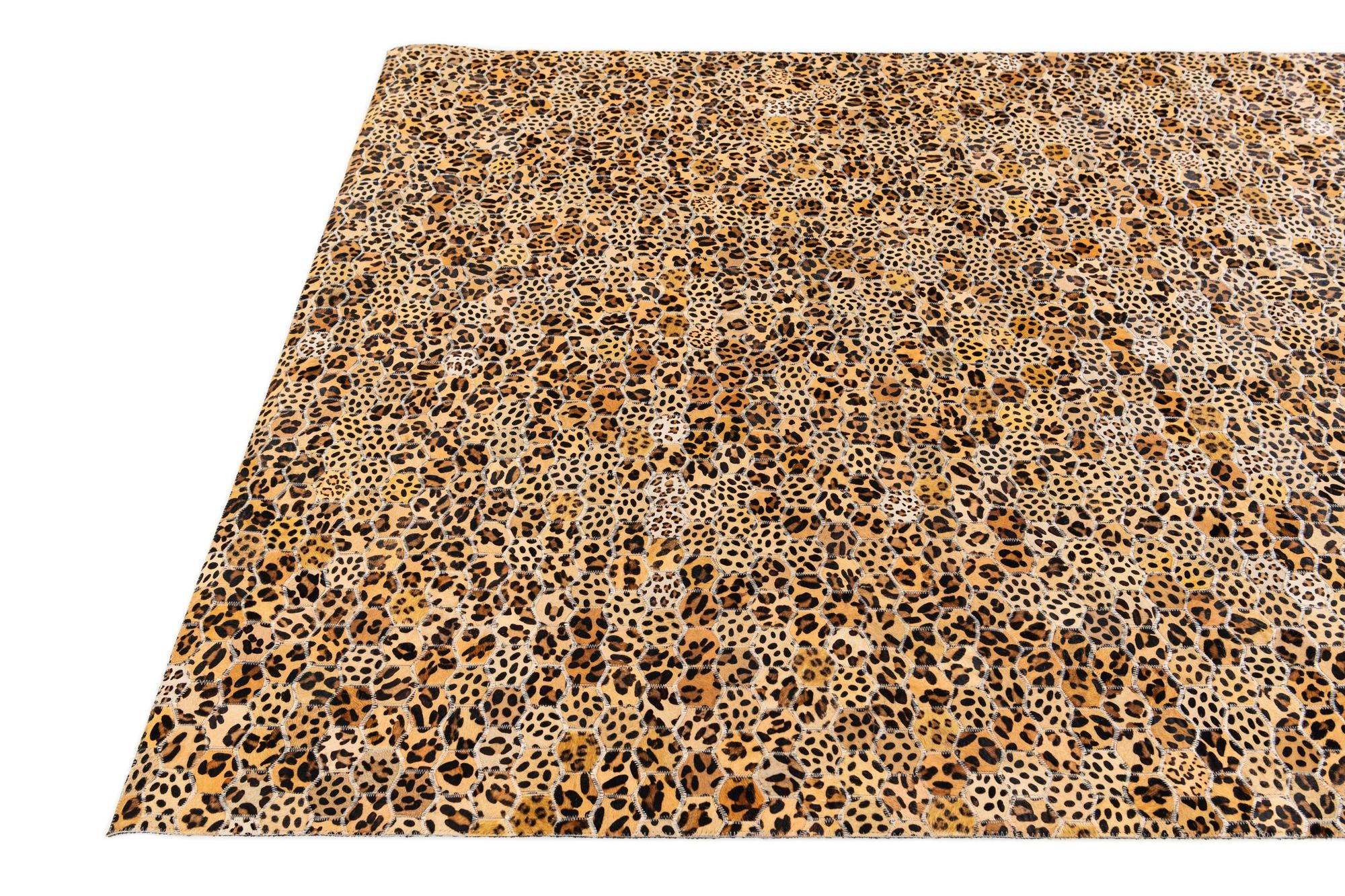 5' x 7' 10 Cowhide Stocks Rug