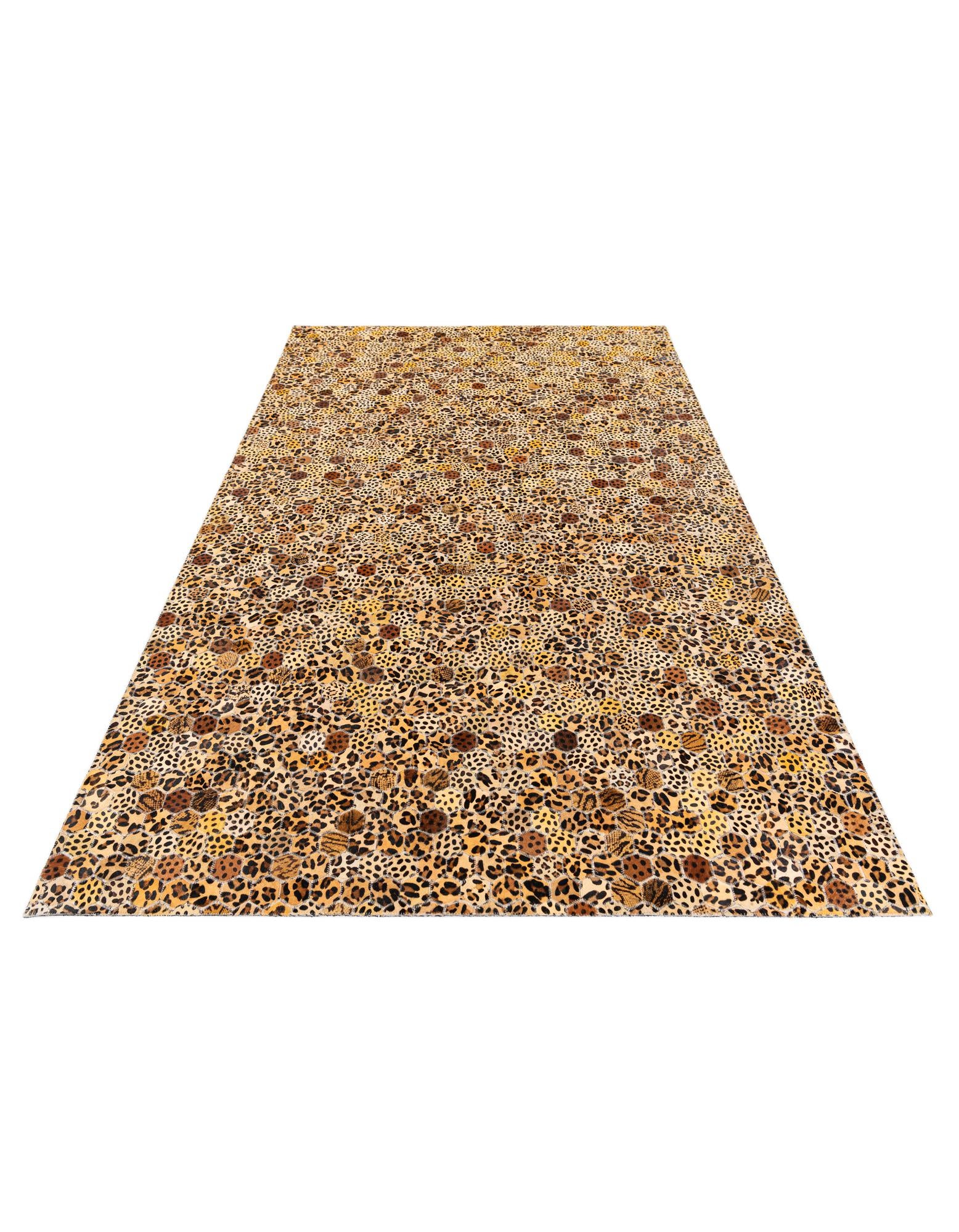 5' x 7' 10 Cowhide Stocks Rug