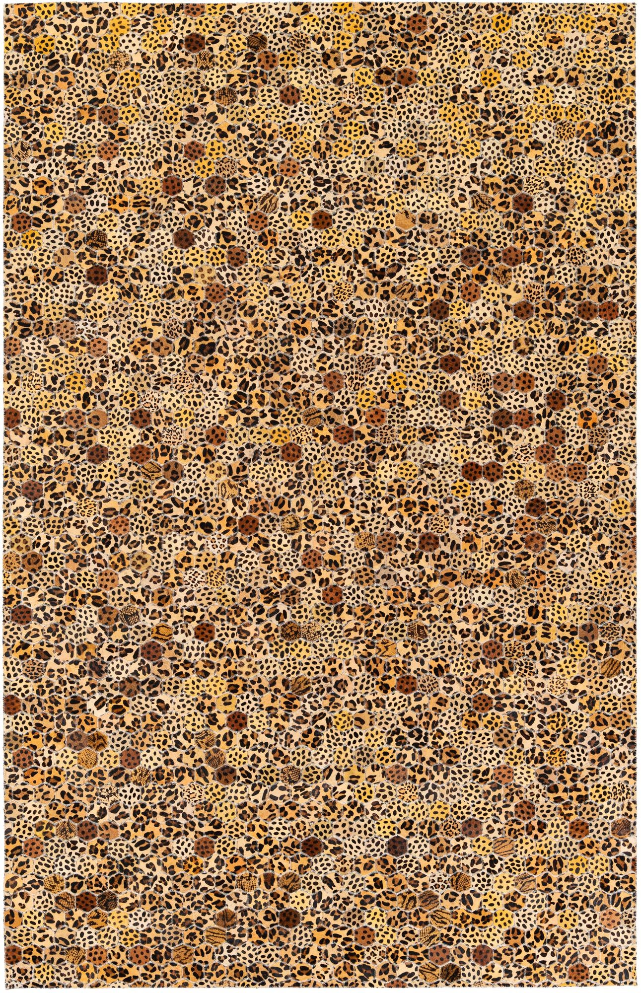 5' x 7' 10 Cowhide Stocks Rug