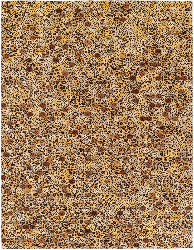 Detail image of 5' x 7' 10 Cowhide Stocks Rug