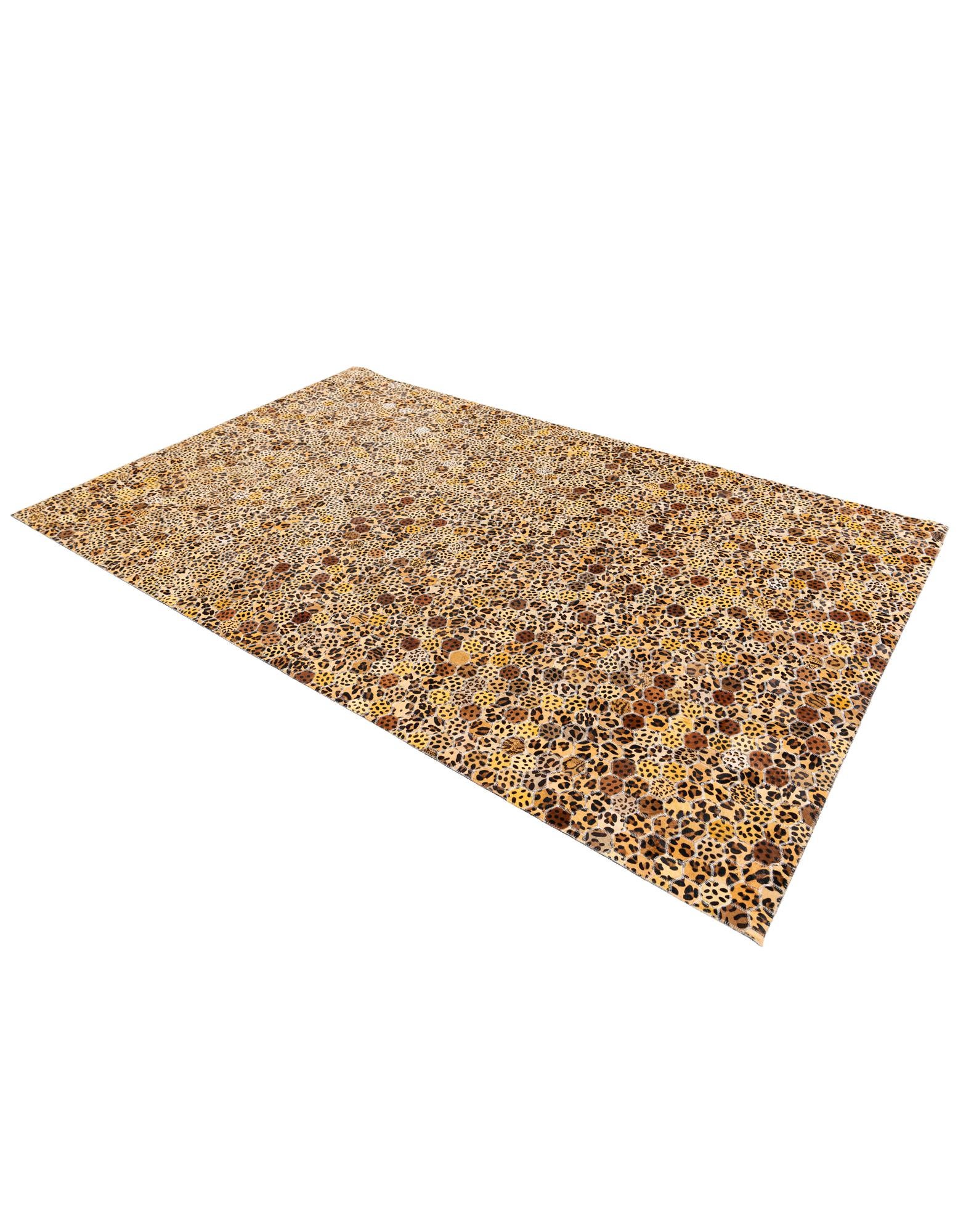 5' x 8' Cowhide Stocks Rug