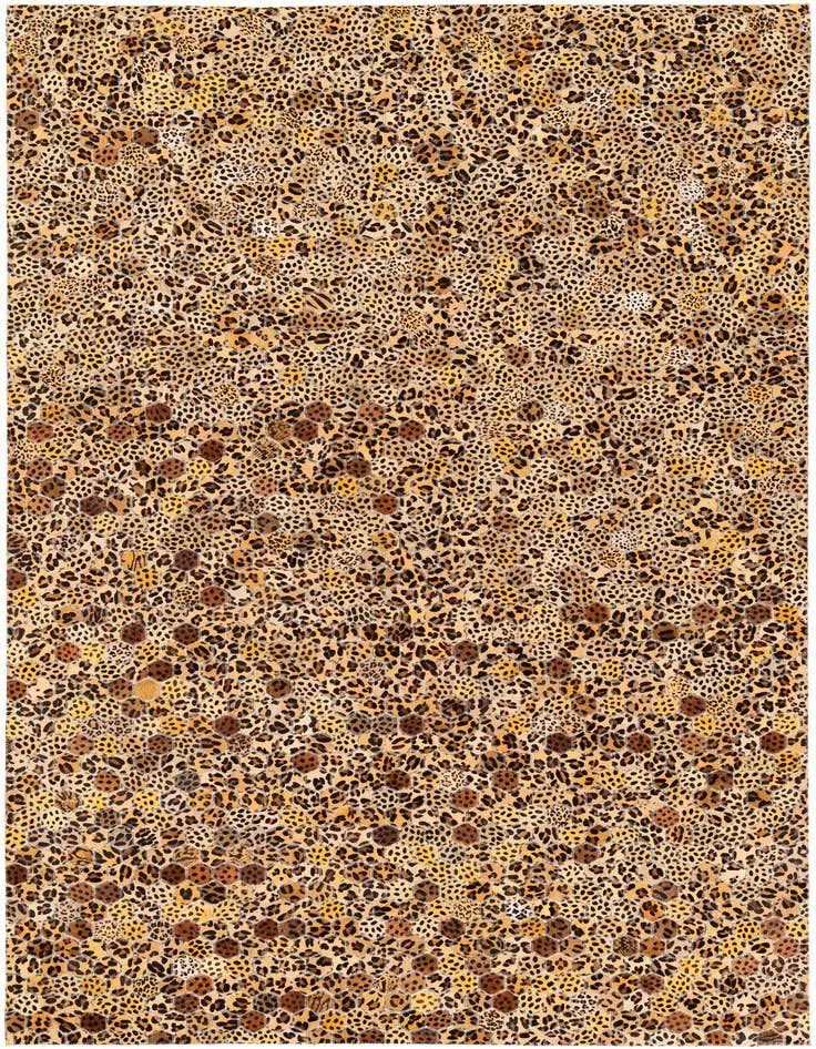 Detail image of 5' x 8' Cowhide Stocks Rug