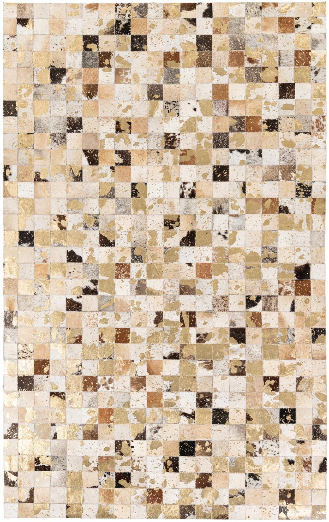5' x 8' Cowhide Stocks Rug