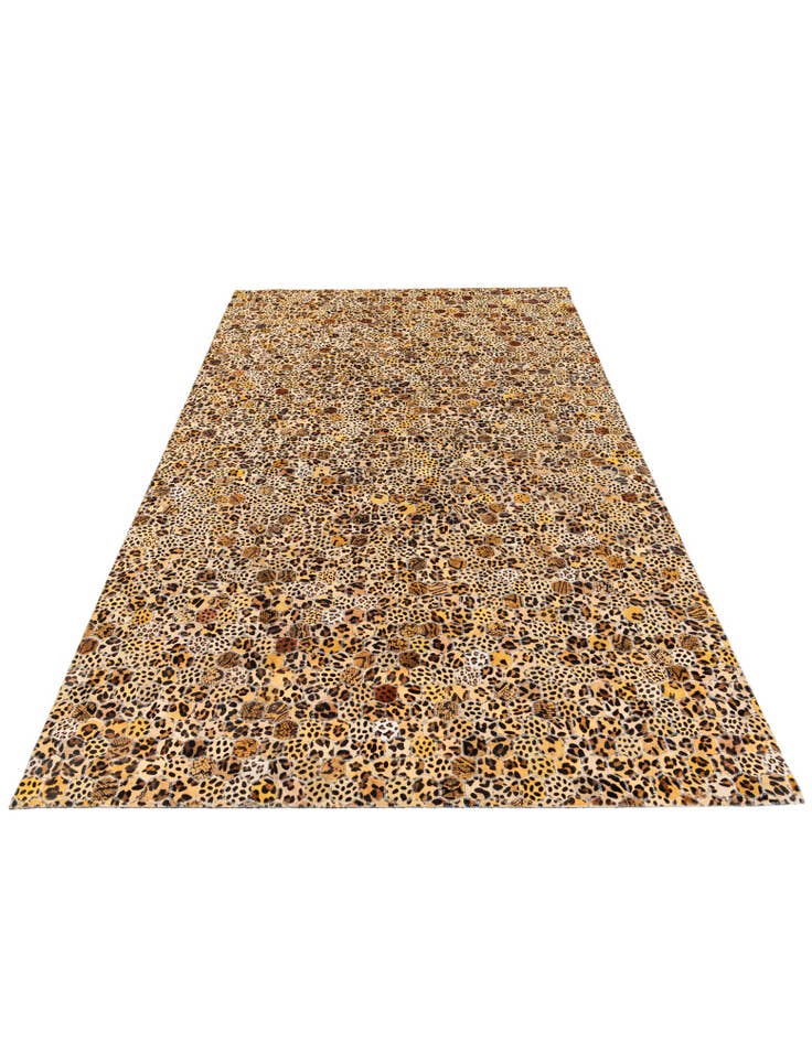 Detail image of 4' 11 x 7' 11 Cowhide Stocks Rug