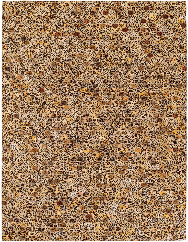 Detail image of 4' 11 x 7' 11 Cowhide Stocks Rug