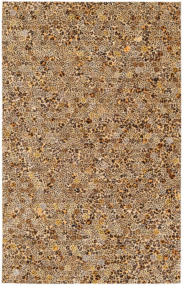 Detail image of 5' x 7' 11 Cowhide Stocks Rug
