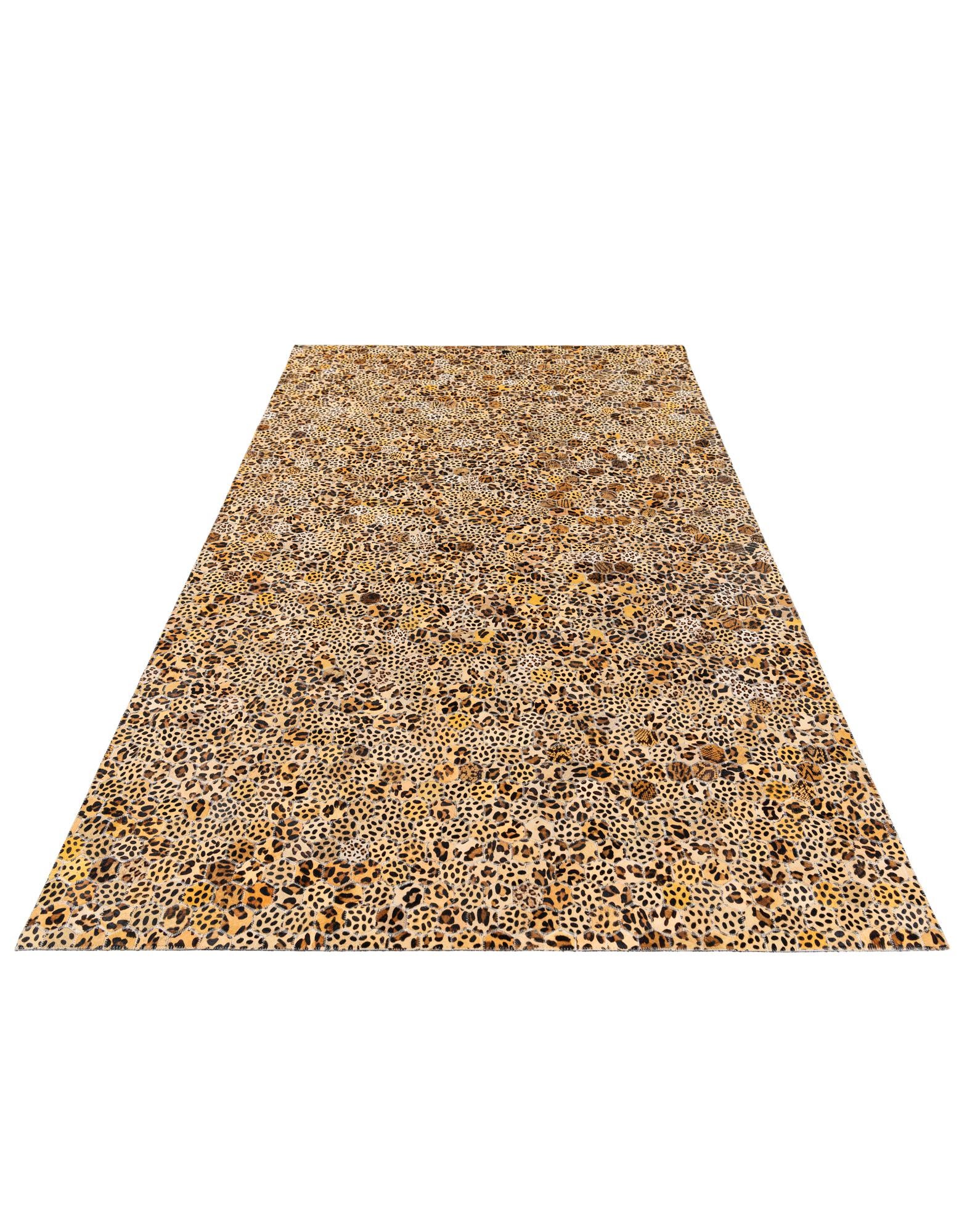 5' x 8' Cowhide Stocks Rug