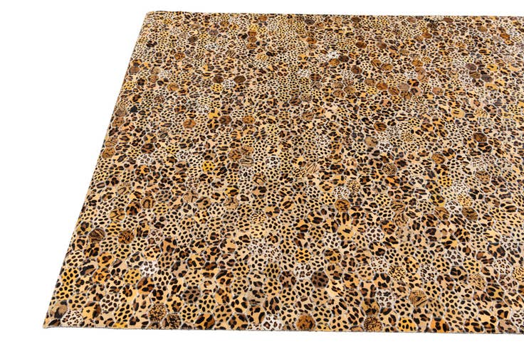 Detail image of 5' x 8' Cowhide Stocks Rug