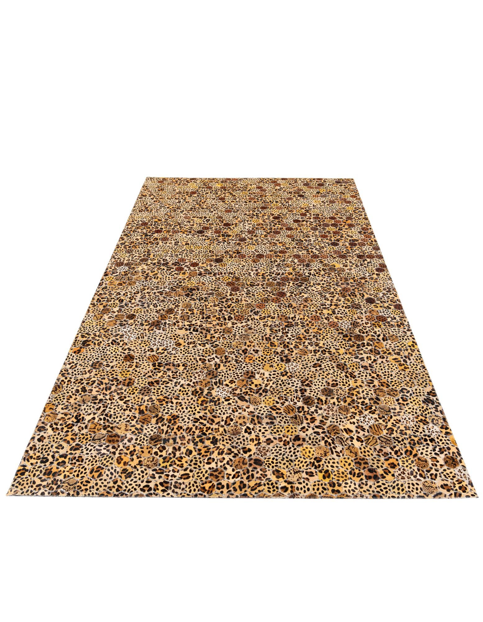 5' x 7' 11 Cowhide Stocks Rug